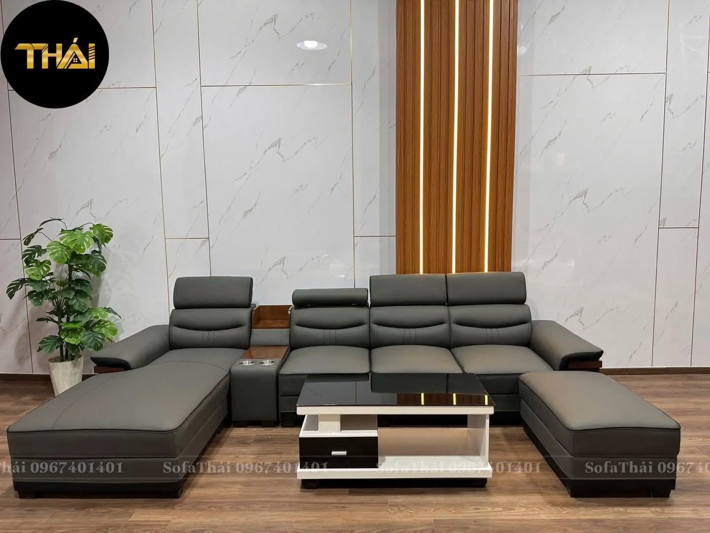 Ghế Sofa Góc L + Bàn Trà Nhập Khẩu 01