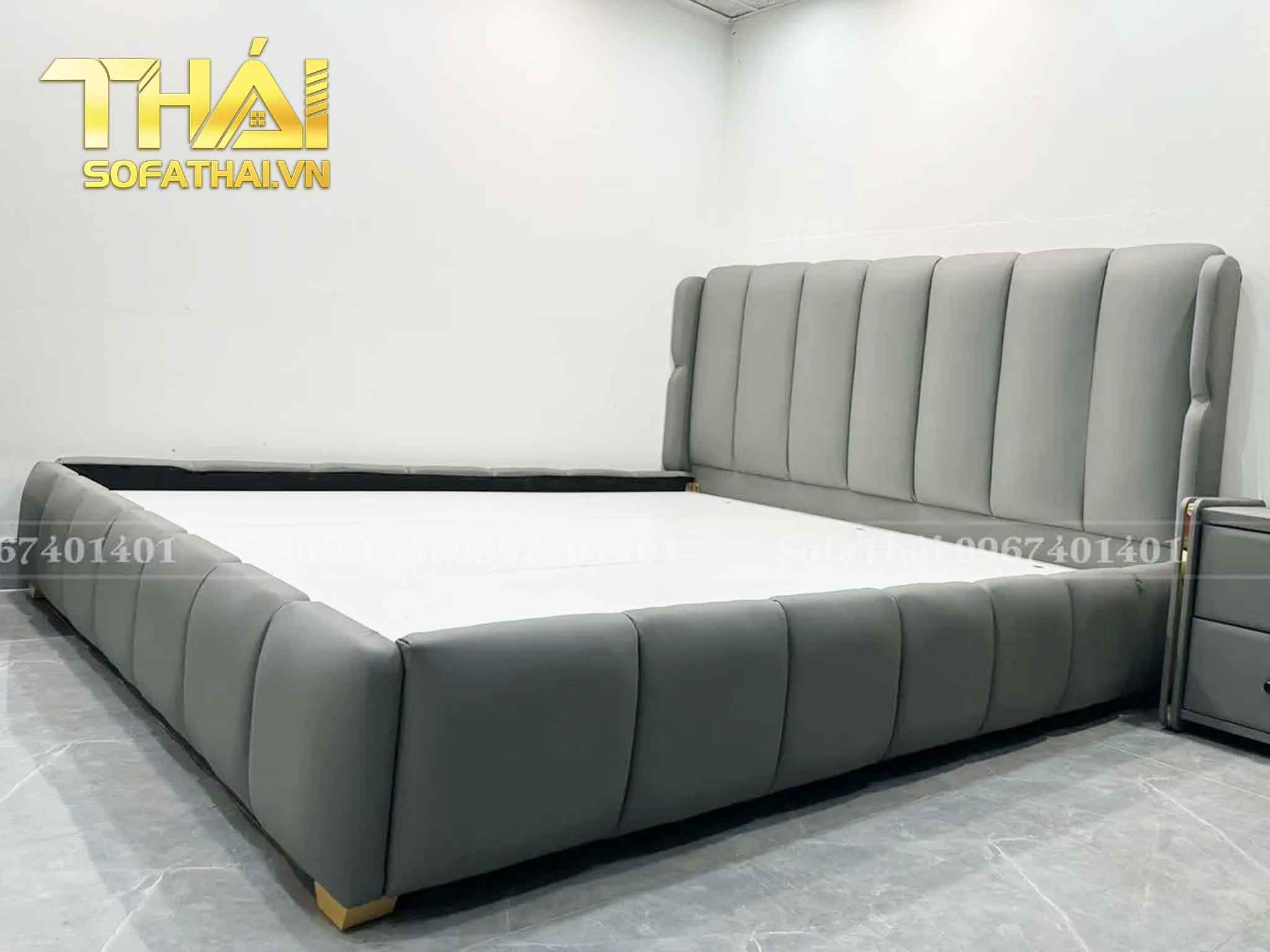 Giường Ngủ Sofa Xếp Li Hiện Đại Sang Trọng