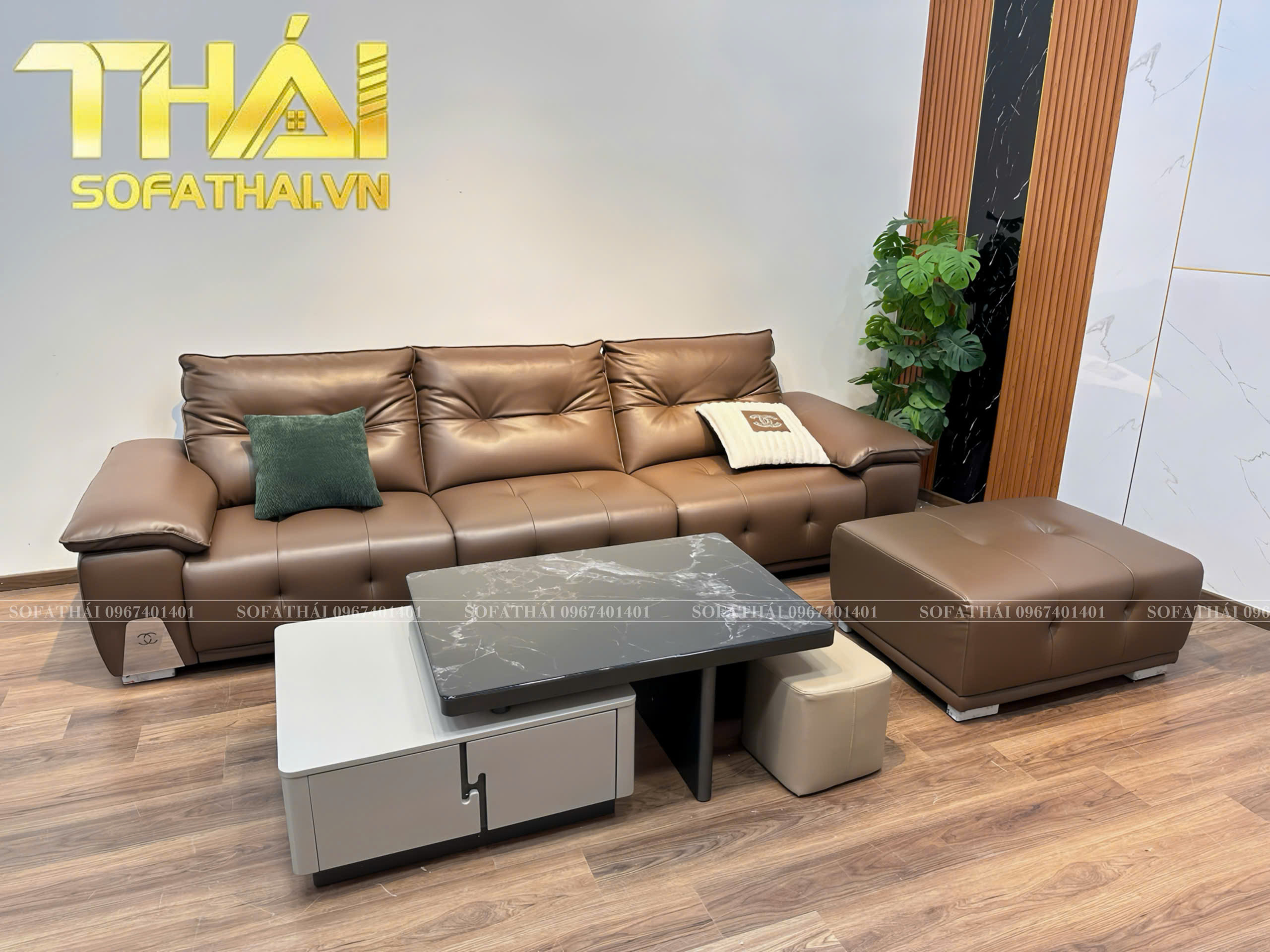 Ghế Sofa Băng 3m2 Da Sinh Thái Cao Cấp - Ảnh 7