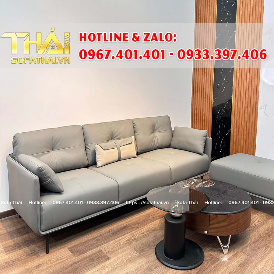 Ghế Sofa Băng 2m2 Kèm Đôn Thiết kế Tinh Tế